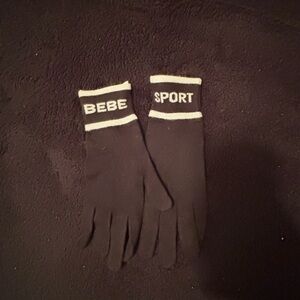 Bebe Sport Black Gloves